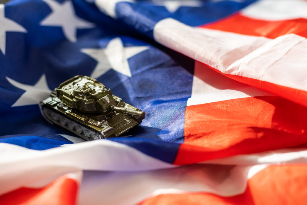 Model tank on USA Estados Unidos guerra